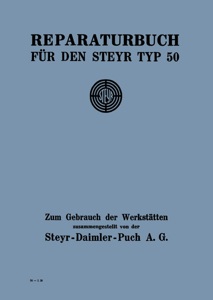 Steyr Typ 50 Baby Reparaturanleitung, Buchcover