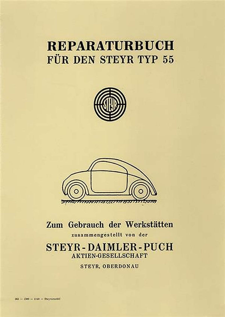 Steyr Baby Typ 55 Reparaturanleitung, Buchcover