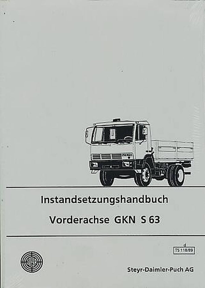 Steyr GKN S 63, Vorderachse, Reparaturanleitung, Buchcover