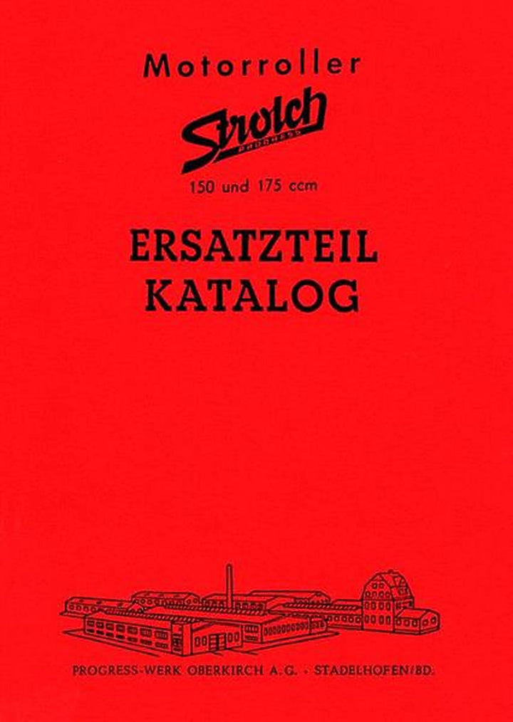 Progress Strolch-Motorroller 150 und 175 Ersatzteilkatalog, Buchcover
