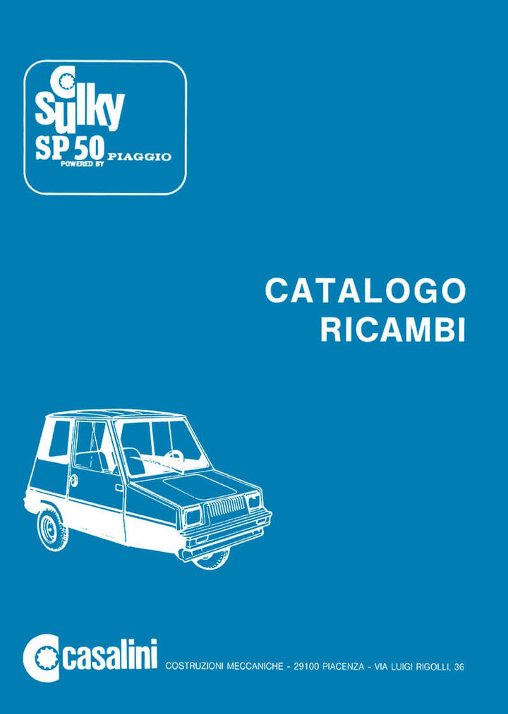 Sulky SP 50 Ersatzteilkatalog, Buchcover