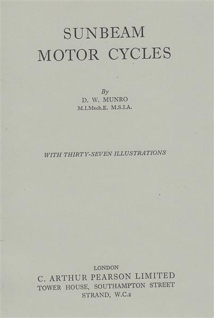 Sunbeam Motor Cycles, S7, S8, S7 de Luxe, Maintenance and Repair, Buchcover