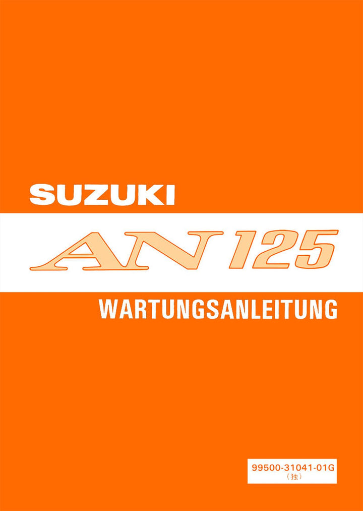 Suzuki AN125 Reparaturanleitung, Buchcover
