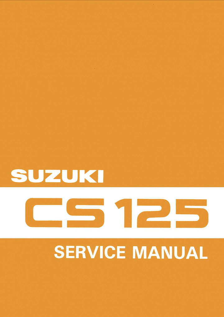 Suzuki CS125 Service Manual, Buchcover
