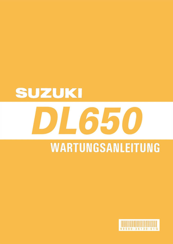 Suzuki DL650 Reparaturanleitung, Buchcover