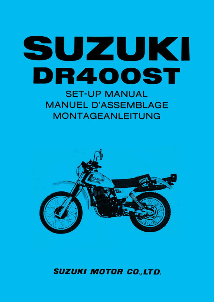 Suzuki DR400ST Montageanleitung, Buchcover