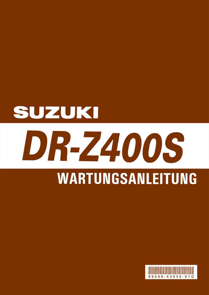 Suzuki DR-Z400S Reparaturanleitung, Buchcover