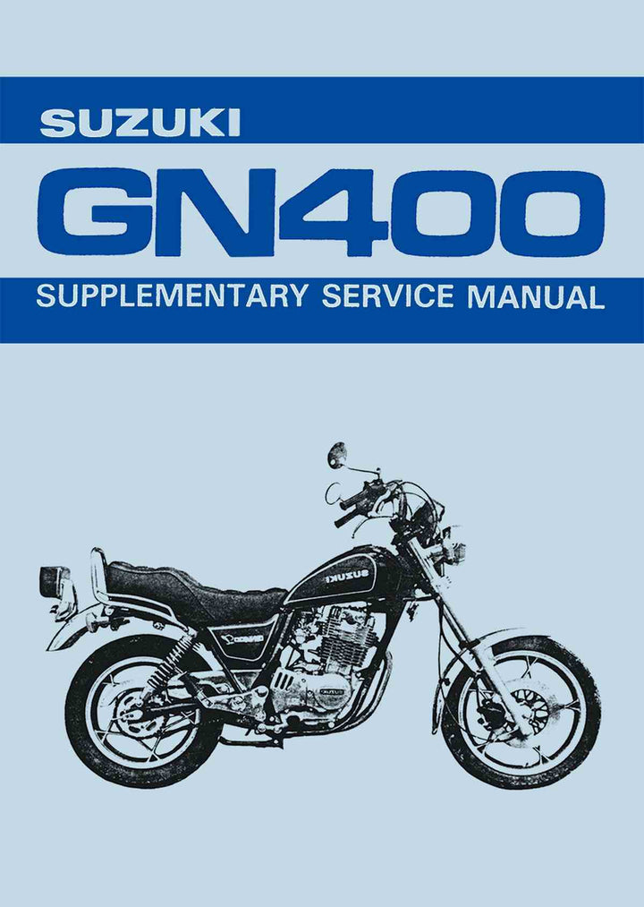 Suzuki GN400 Supplementary Service Manual, Buchcover