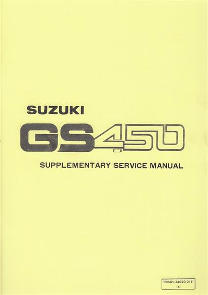 Suzuki GS450 Service Manual, Buchcover