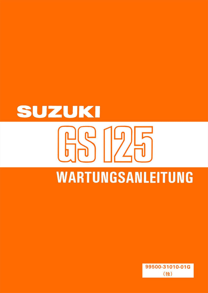 Suzuki GS125 Reparaturanleitung, Buchcover