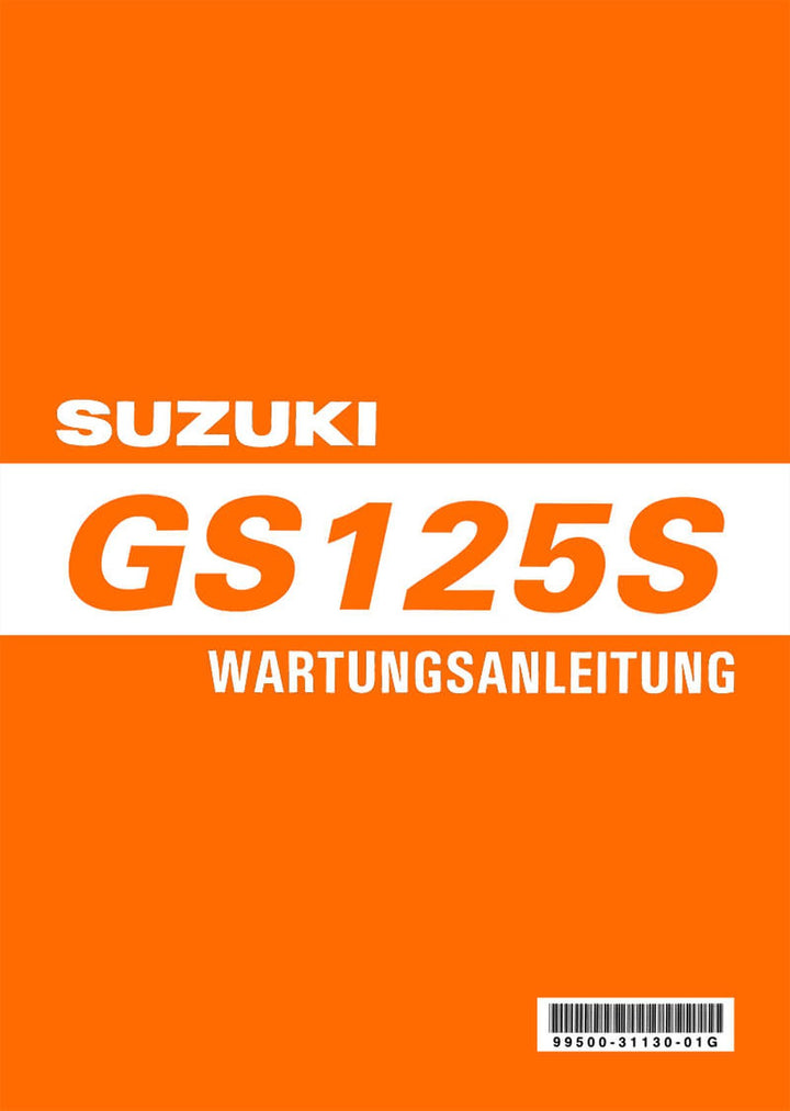 Suzuki GS125S Reparaturanleitung, Buchcover