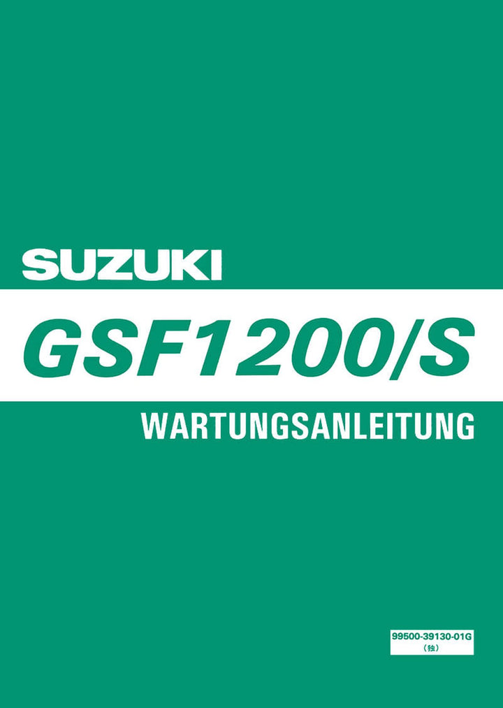 Suzuki GSF1200 und GSF1200S Reparaturanleitung, Buchcover