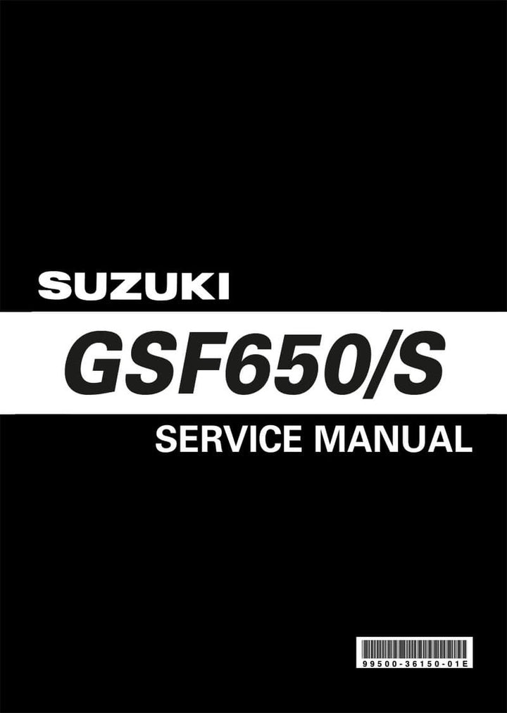 Suzuki GSF600S & GSF600 MY2005 Service Manual, Buchcover