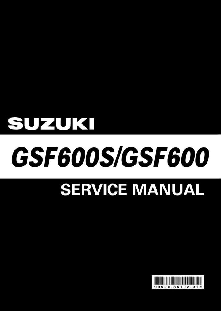 Suzuki GSF600S & GSF600 Service Manual, Buchcover
