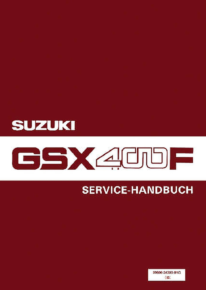 Suzuki GSX400F Reparaturanleitung, Buchcover