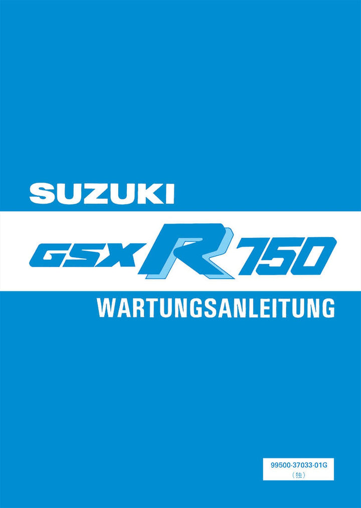 Suzuki GSX R750 Reparaturanleitung, Buchcover