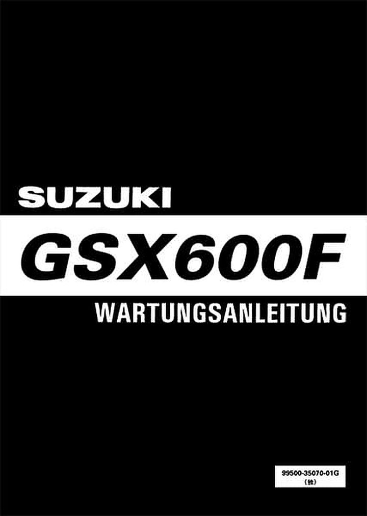 Suzuki GSX600F Reparaturanleitung, Buchcover