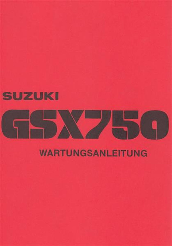 Suzuki GSX750 Reparaturanleitung, Buchcover