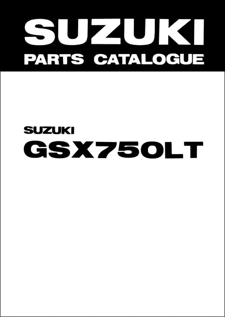 Suzuki GSX750L Parts Catalogue, Buchcover