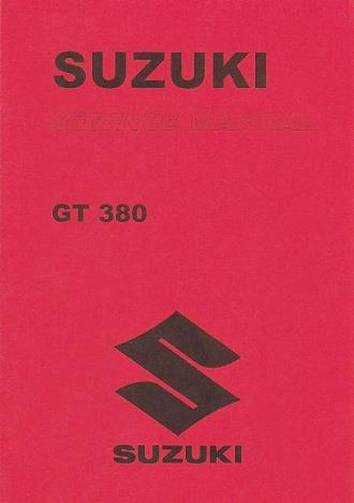 Suzuki GT380 Service Manual, Buchcover