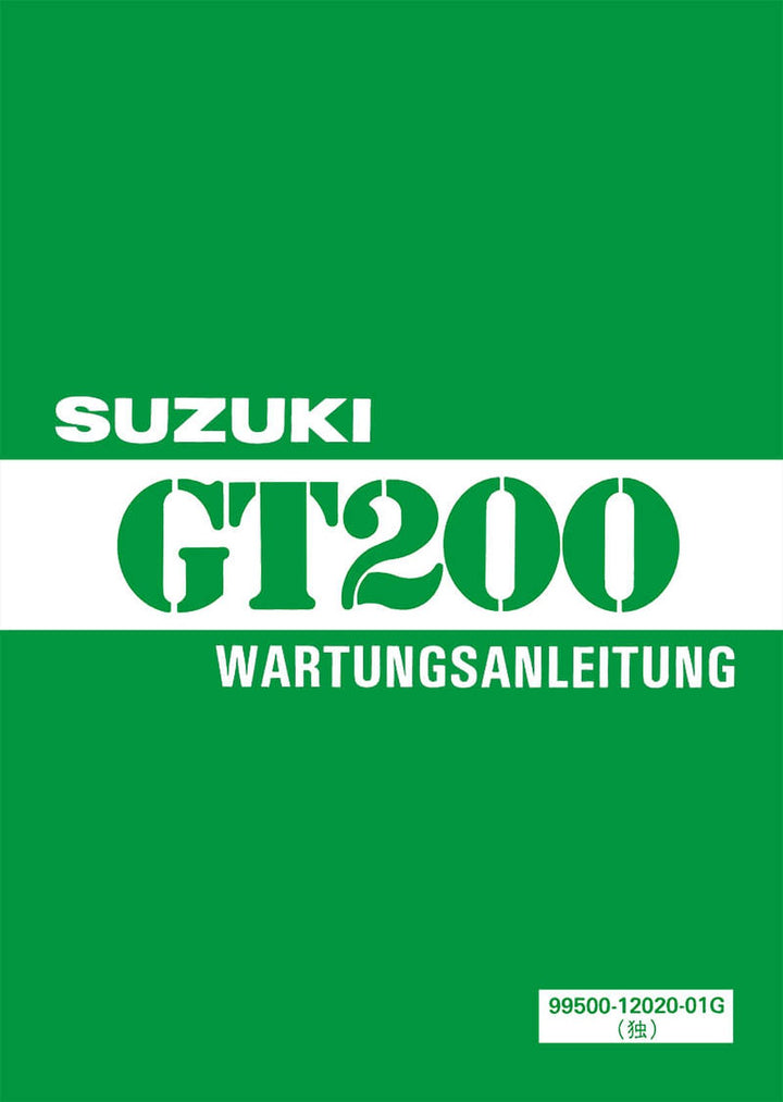 Suzuki GT200 Reparaturanleitung, Buchcover