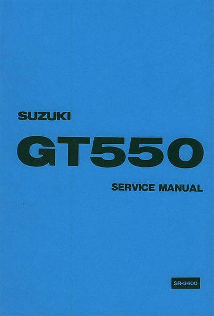 Suzuki GT550 Service Manual, Buchcover