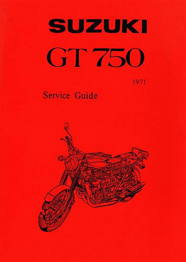 Suzuki GT750 Service Guide, Buchcover