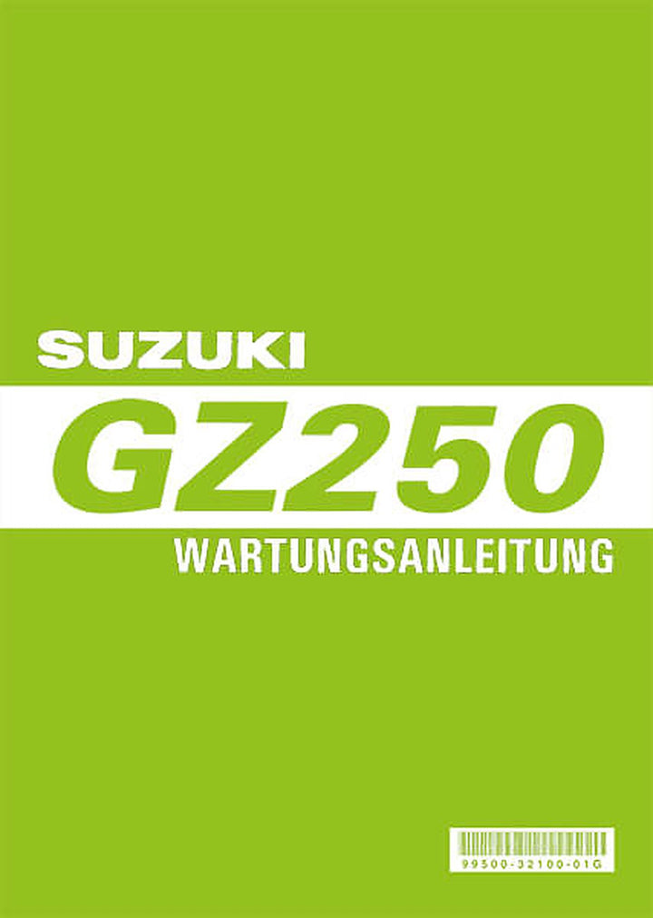 Suzuki GZ250 Reparaturanleitung, Buchcover