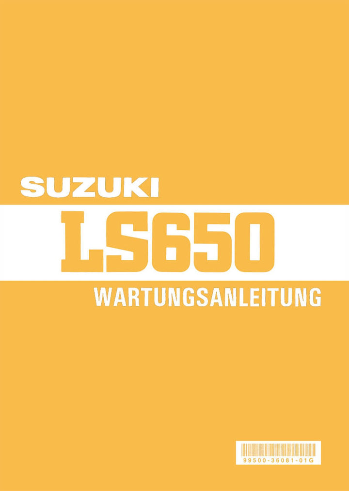Suzuki LS650 Reparaturanleitung, Buchcover