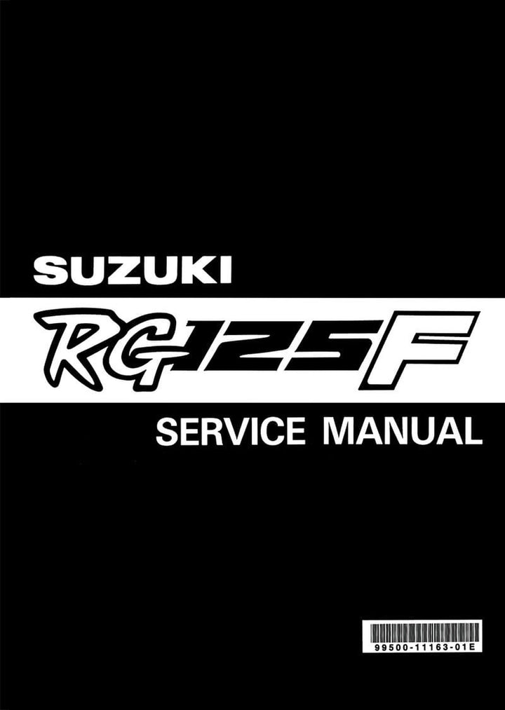 Suzuki RG125F Service Manual, Buchcover