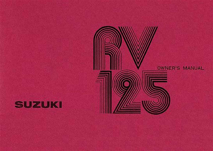 Suzuki RV 125 Owners Manual, Buchcover