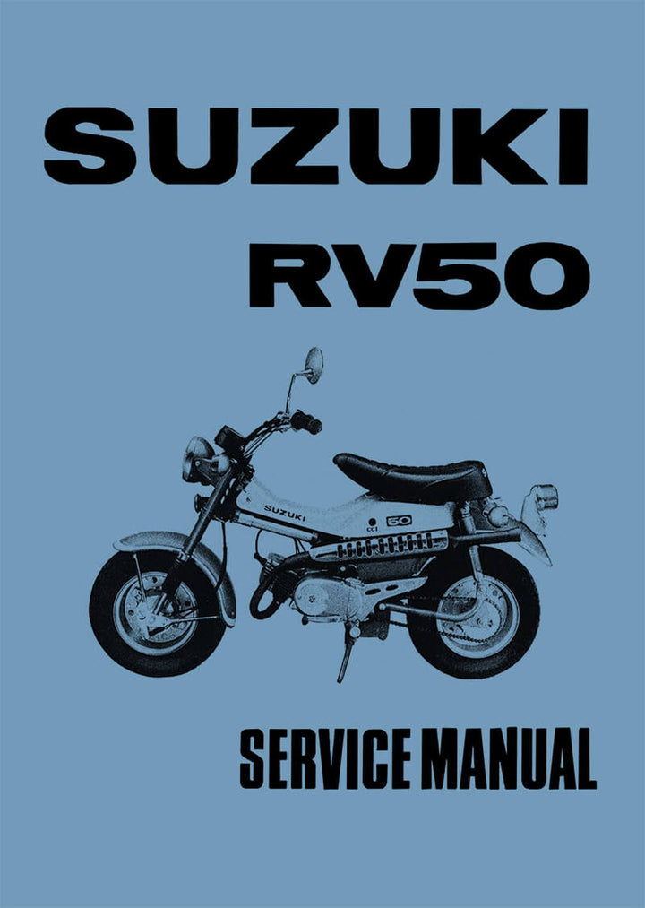 Suzuki RV50 Service Manual, Buchcover