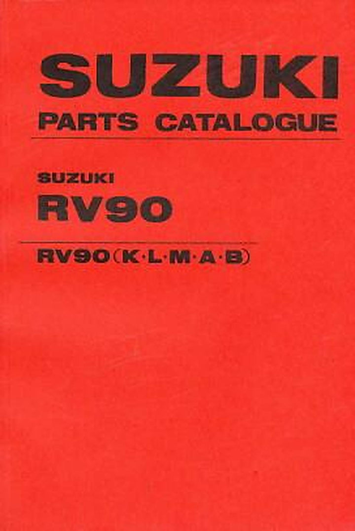 Suzuki RV90 K, L, M, A, B, Parts Catalogue, Buchcover