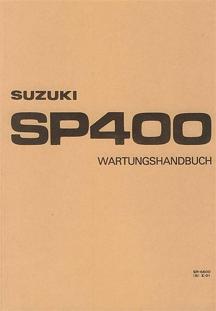 Suzuki DR400S GN400 SP400 Reparaturanleitung, Buchcover