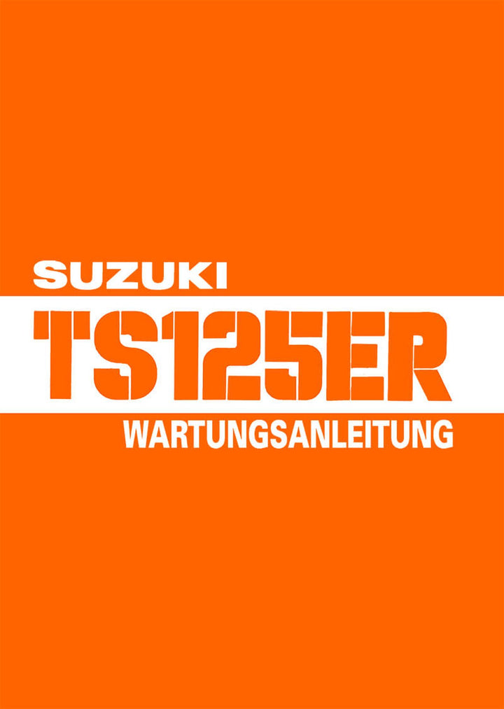 Suzuki TS125ER Reparaturanleitung, Buchcover