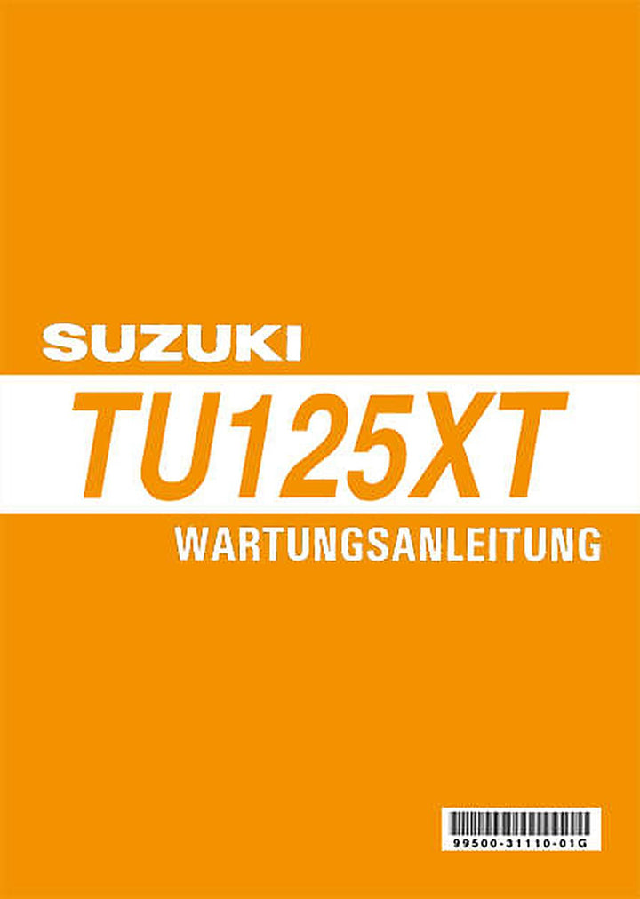 Suzuki TU125XT Reparaturanleitung, Buchcover