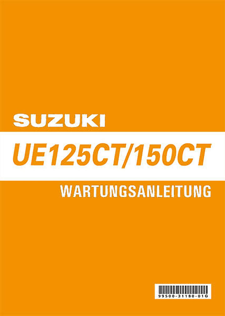 Suzuki UE125CT und UE150CT Reparaturanleitung, Buchcover