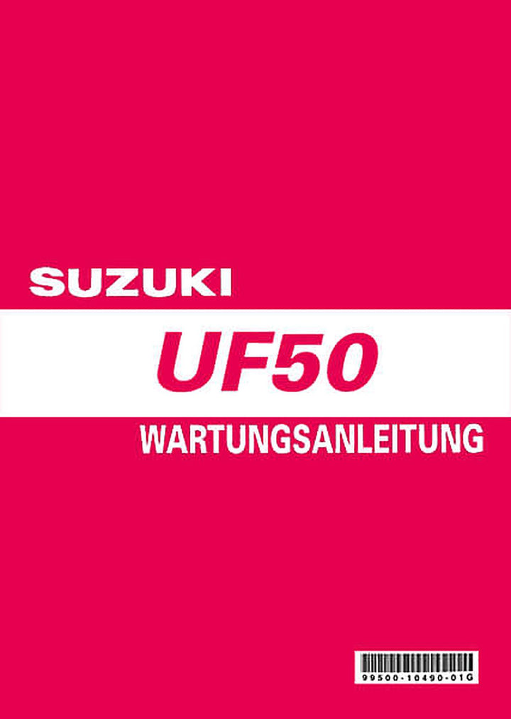 Suzuki UF50 Reparaturanleitung, Buchcover