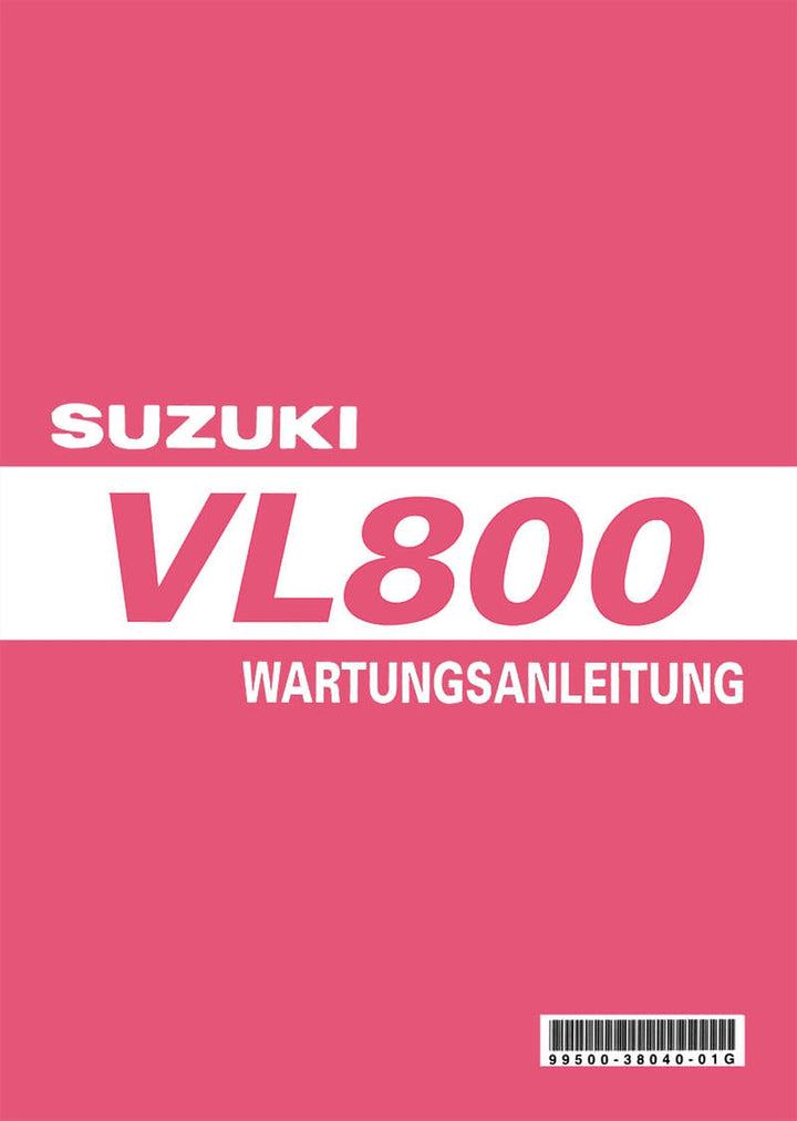 Suzuki VL800 Reparaturanleitung, Buchcover
