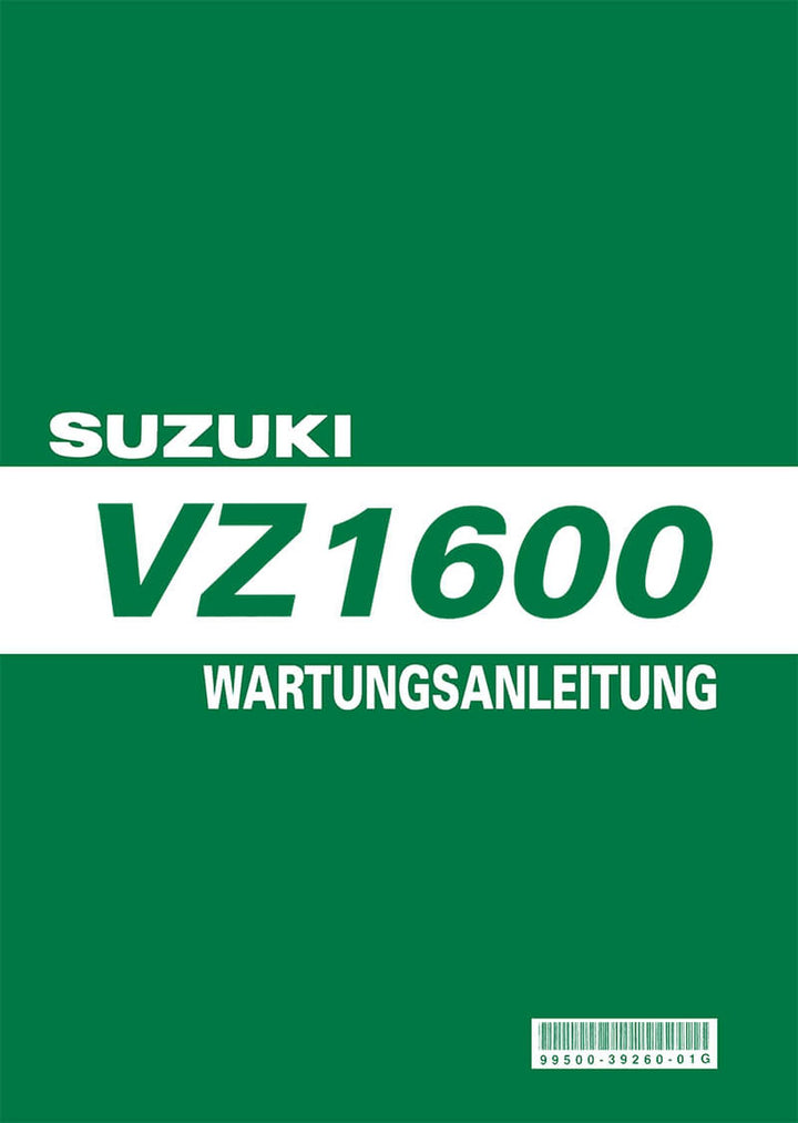 Suzuki VZ1600 Reparaturanleitung, Buchcover