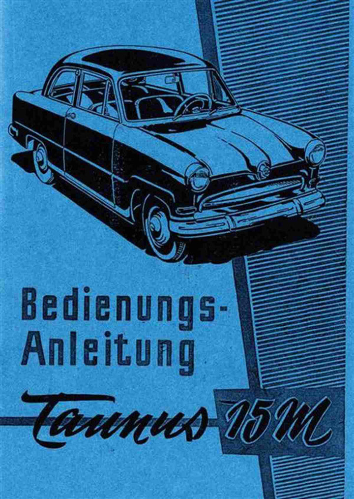 Ford Taunus 15M Bedienungsanleitung, Buchcover