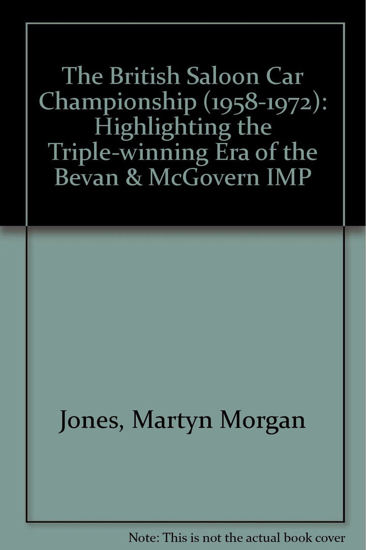 The British Saloon Car Championship 1958-1972 - gedrucktes Buch zum Bestpreis! - verwuester.net