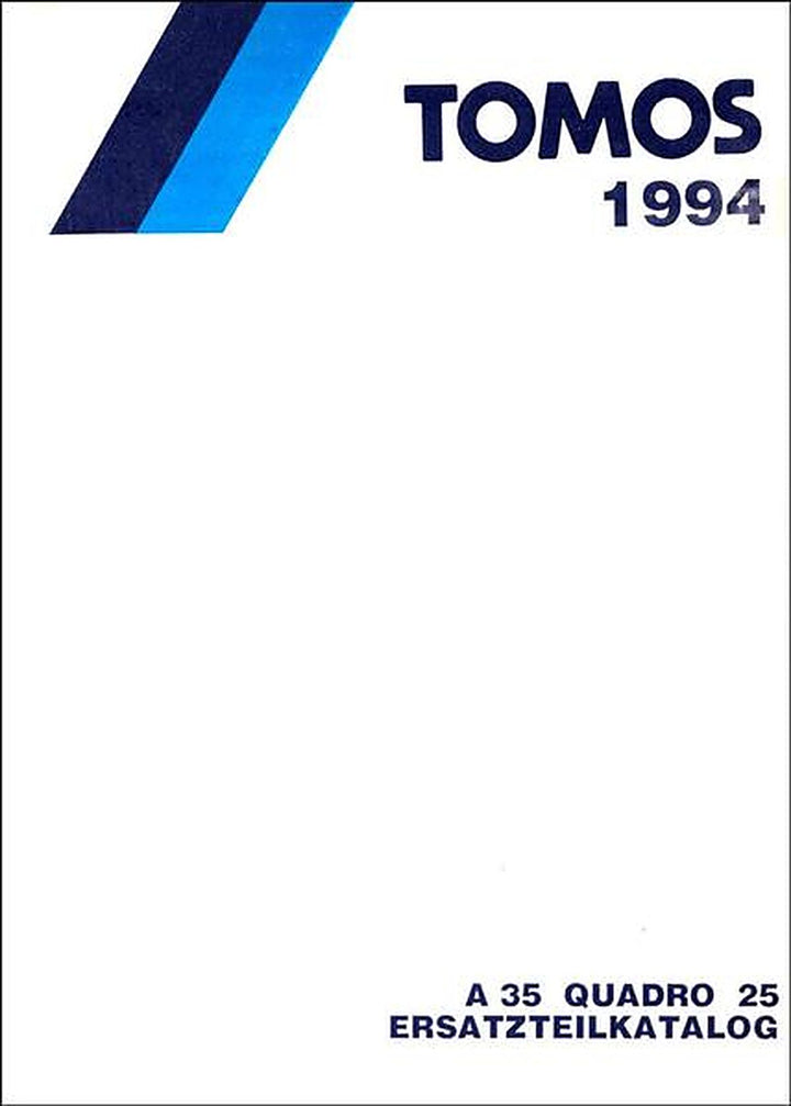 Tomos A35 Quadro 25, Ersatzteilkatalog, Buchcover