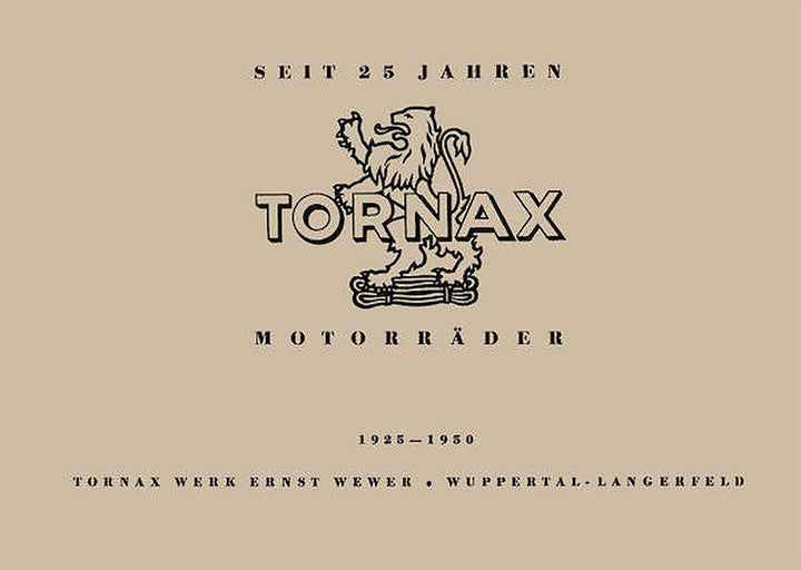 Tornax Motorräder 1925 - 1950 Jubiläumsschrift, Buchcover