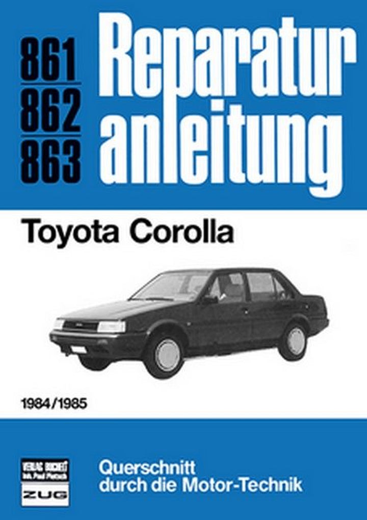 Toyota Corolla 1984/1985 - Reparaturbuch, Buchcover