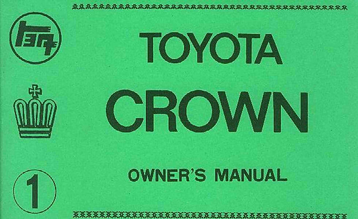 Toyota Crown, Betriebsanleitung, Buchcover