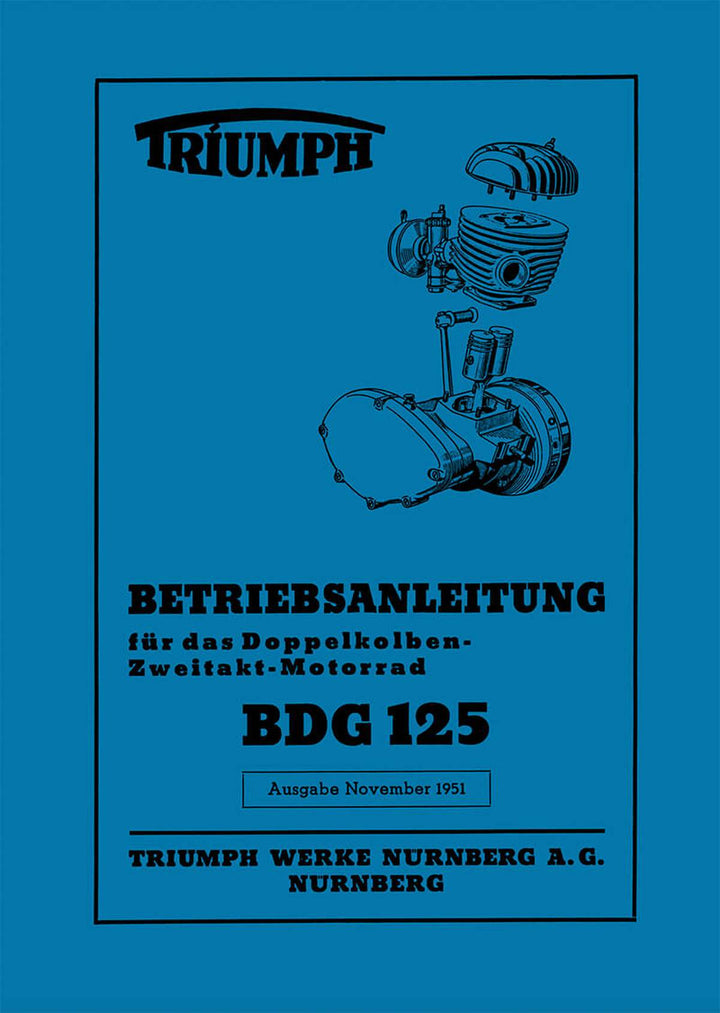 Triumph BDG125 Betriebsanleitung, Buchcover
