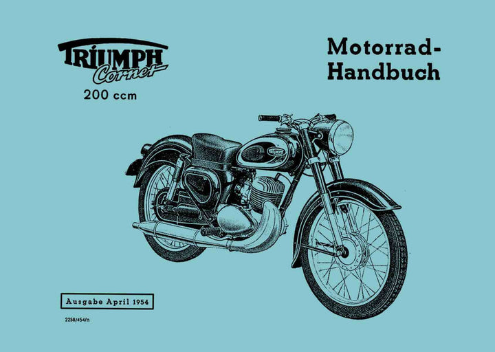 Triumph Cornet 200 Betriebsanleitung, Buchcover