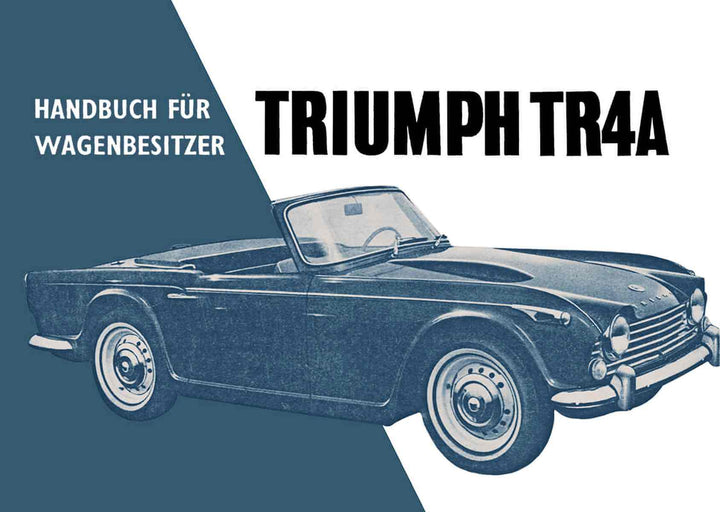 Triumph TR 4 A Betriebsanleitung, Buchcover