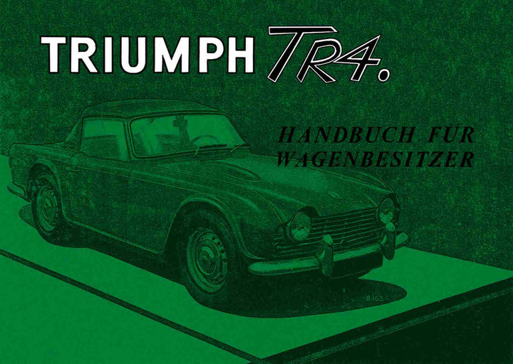 Triumph TR4 Betriebsanleitung, Buchcover